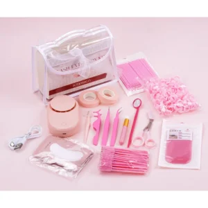 Professional Eyelash Extension Kit with Mini Fan